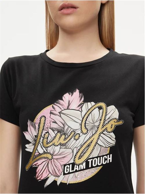 t.shirt con logo fiori LIU JO SPORT | TA4202JS00322222